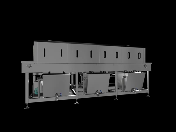 洗箱機(jī)，環(huán)速隧道式洗箱機(jī)，GMP體系標(biāo)準(zhǔn)生產(chǎn)線配套設(shè)備