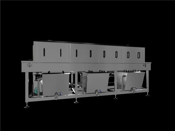 周轉(zhuǎn)筐清洗機(jī)，解決細(xì)菌殘留，降低50%能耗，提升效率80%