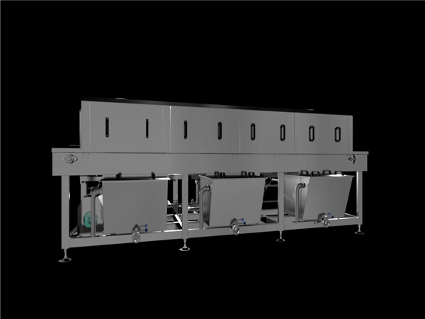 周轉(zhuǎn)筐清洗機(jī)，解決細(xì)菌殘留，降低50%能耗，提升效率80%