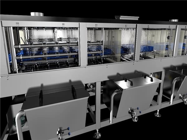 食品筐清洗機(jī)高壓噴淋洗筐機(jī)廠家_
